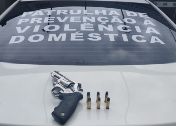 PM apreende arma e reforça proteção a vítima de violência doméstica em Valadares