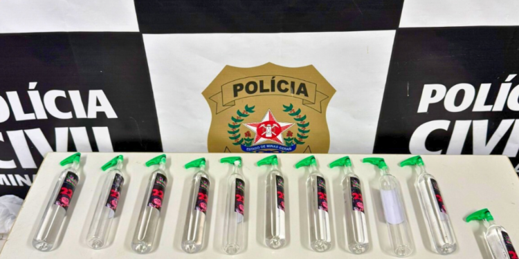 Lança-perfume é apreendido pela Polícia Civil durante entrega em Valadares