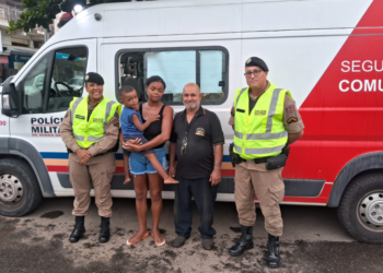 Criança perdida é reencontrada com ajuda da PM em Valadares