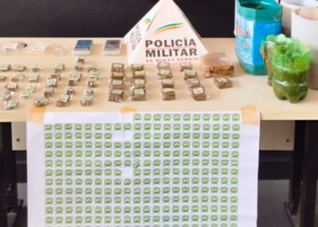 PM encontra drogas perto de faculdade em Guanhães MG