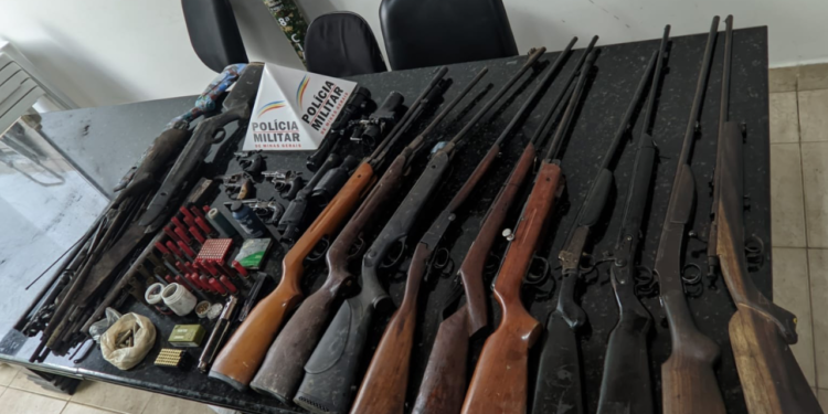 Idoso é preso por comércio ilegal de armas em Frei Inocêncio; outros dois também foram detidos