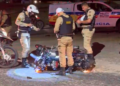 Motociclista em fuga provoca acidente em Valadares