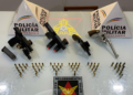 Trio é preso com com armas e munições no bairro São Pedro em Valadares