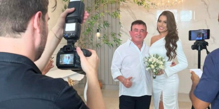 Amado Batista se casa com Miss Mato Grosso 2024, 50 anos mais jovem
