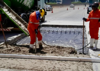 Obras na BR-381 seguem entre Valadares e Caeté em Minas