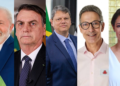 Nova pesquisa com Lulacontra Bolsonaro, Tarcísio, Zema, Michelle e outros da direita