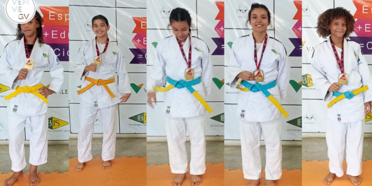 Projeto de judô de Valadares conquista 5 medalhas no Campeonato Mineiro