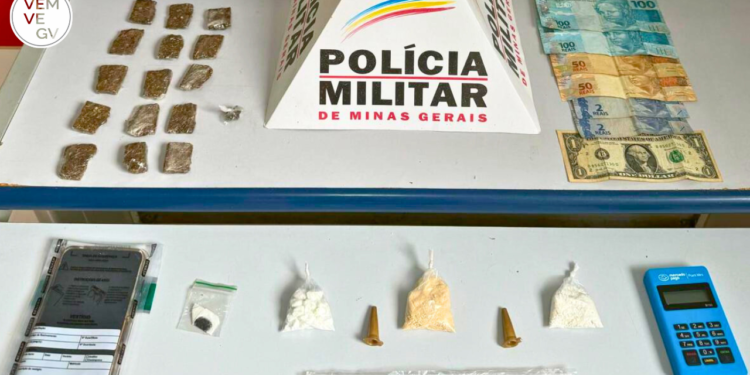 Suspeito de tráfico é preso com drogas, em Resplendor MG