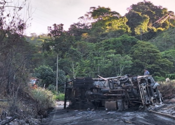 LMG-744 continua interditada após acidente que deixou um morto, em Virgolândia ( MG )