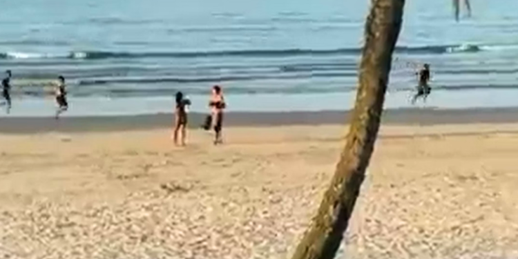 Cabo do Exército persegue e mata assaltante na praia da Enseada, no Guarujá