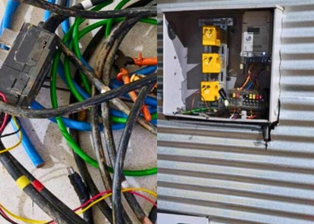 Dupla é presa após furtar cabos elétricos de obra em Valadares