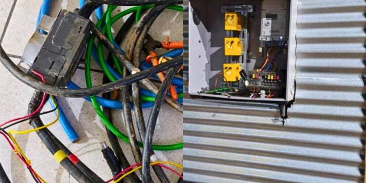 Dupla é presa após furtar cabos elétricos de obra em Valadares