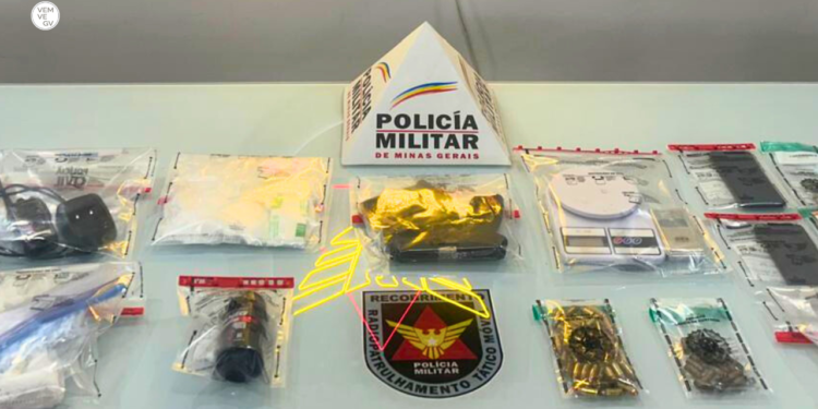 Homem é preso com pistola, drogas e munições no Palmeiras, em Valadares