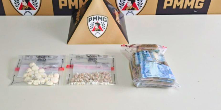 PM prende suspeito por tráfico e apreende drogas e dinheiro em Valadares