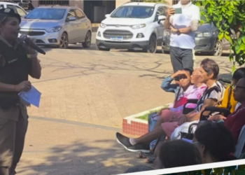 Palestra sobre violência doméstica reúne moradores em Gonzaga durante o Agosto Lilás