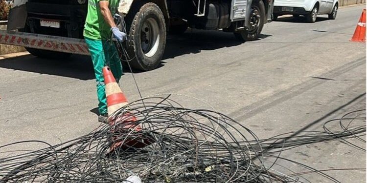 3,6 toneladas de cabos irregulares retirados​ 