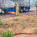 Ônibus é destruído por incêndio em Valadares; moradores ficam sem luz