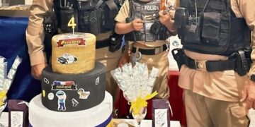 Criança convida PM para festa de aniversário em Valadares
