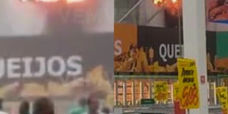 Princípio de incêndio assusta clientes e funcionários de um supermercado em Governador Valadares