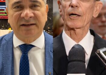 Pré-candidato a prefeito de Valadares, Coronel Sandro, embarca em canoa furada.