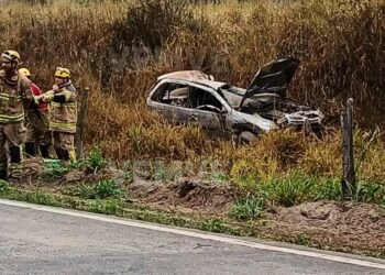 Motorista inabilitado morre após capotamento