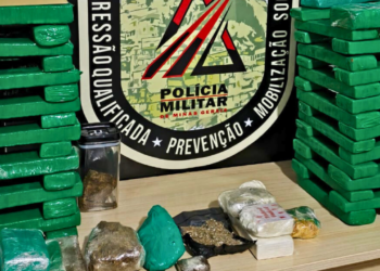 PM apreende 71 barras de drogas com mulher no Grã Duquesa, em Valadares